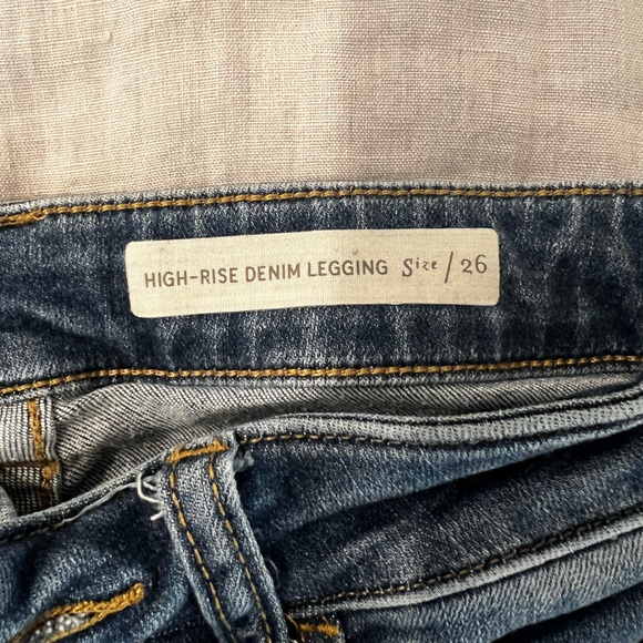 Pilcro And The Letterpress By Anthropologie High Rise Denim Legging Jeans - Picture 2 of 5